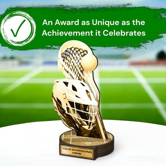 Grove Classic Lacrosse Wood Trophy