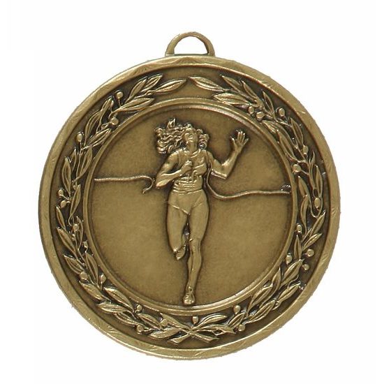 Laurel Ladies Athletics Bronze Running Medal