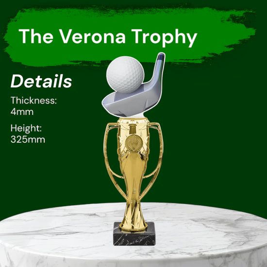 Verona Golf Ball and Club Trophy