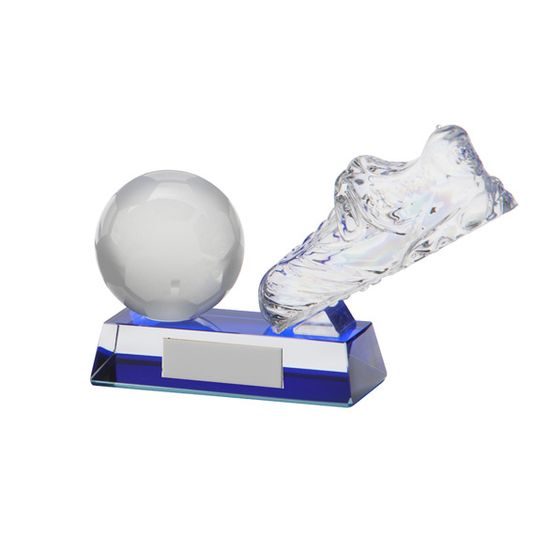 Legacy Boot and Ball Crystal Football Trophy