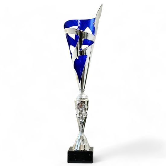 Austin Silver and Blue Value Laser Cup
