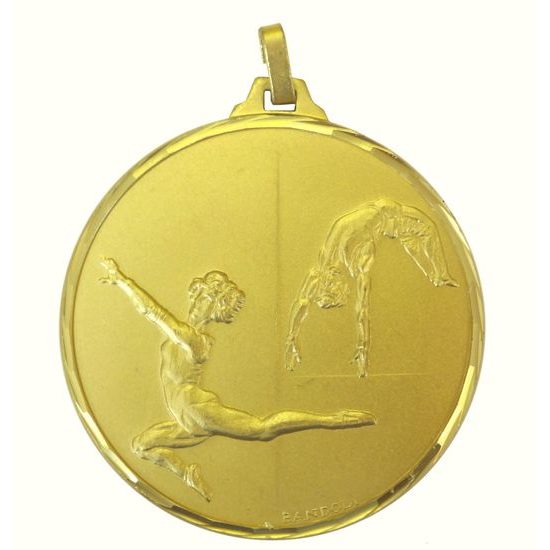 Diamond Edged Female Gymnastics Floor Gold Medal