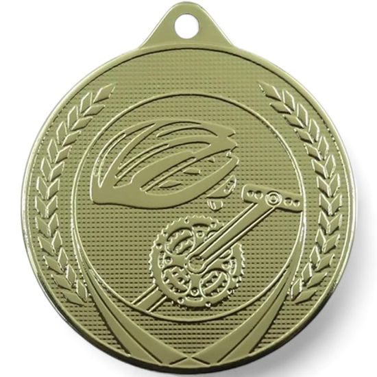 Champion Embossed Cycling Gold Medal