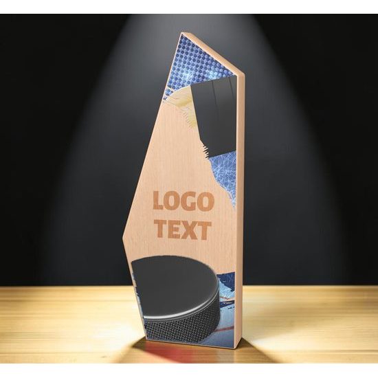 Galena Ice Hockey Metal & Wood Trophy