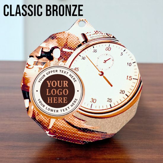 Dodeca Running Stainless Steel Logo Insert Medal