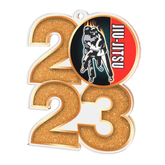 Jiu Jitsu 2023 Acrylic Medal