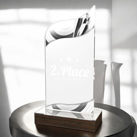 United Archery Acrylic Wood Fusion Trophy