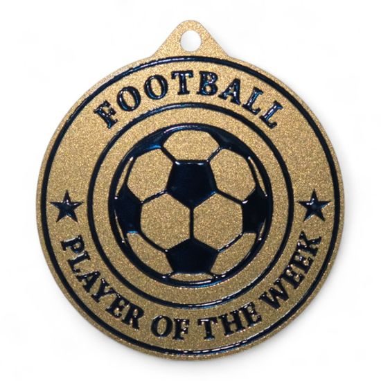 Quantum Football Player of the Week Stainless Steel Medal