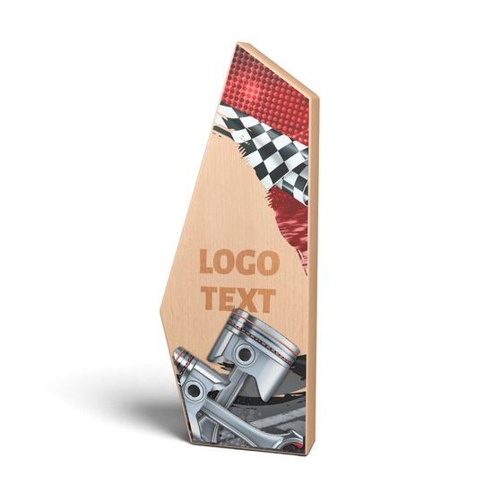 Galena Motorsport Piston Metal & Wood Trophy