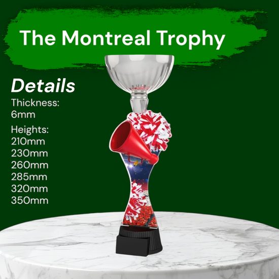 Montreal Cheerleading Silver Cup Trophy