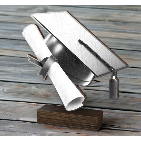 Sierra Classic Graduation Real Wood Trophy