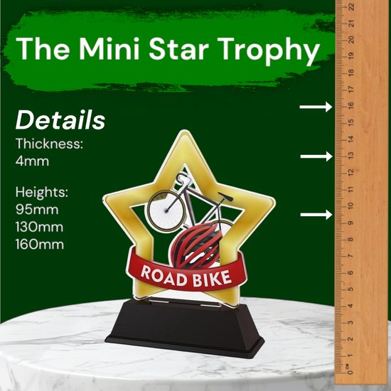 Mini Star Road Bike Trophy