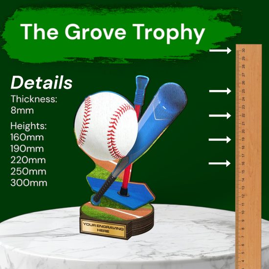 Grove T-ball Real Wood Trophy