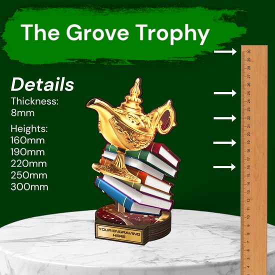 Grove Academia Knowledge Real Wood Trophy