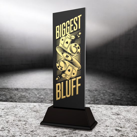 Shadowline Biggest Bluff Metal Poker Trophy