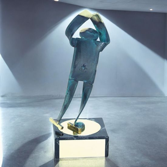 Toledo Figure Skating Handmade Metal Trophy