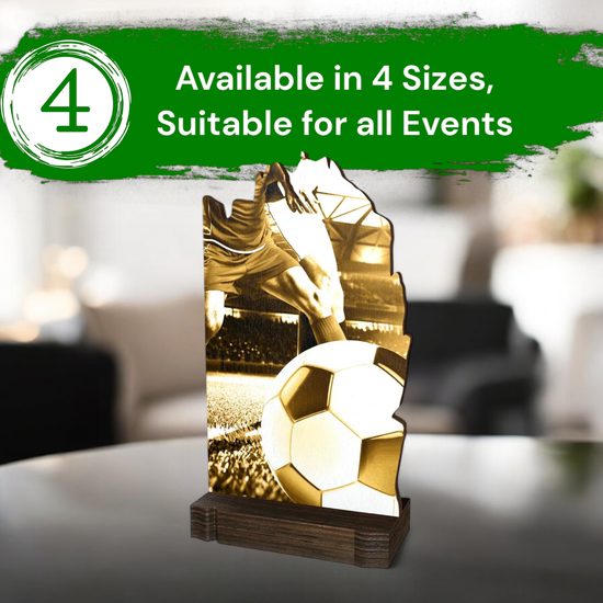 Shard Classic Football Eco Friendly Wooden Trophy
