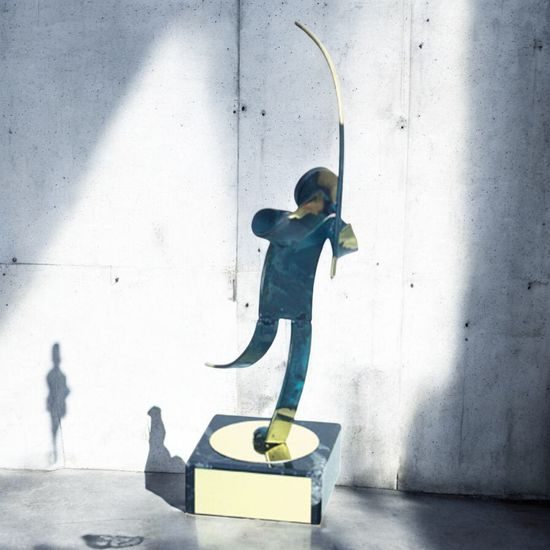 Toledo Fishing Handmade Metal Trophy