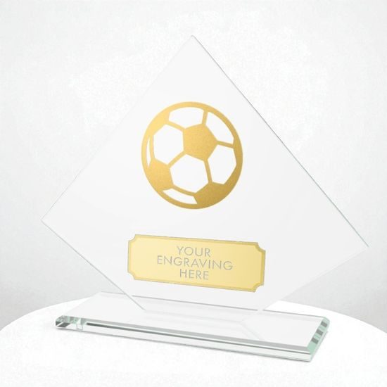 Vanguard Glass and Metal Fusion Football Trophy