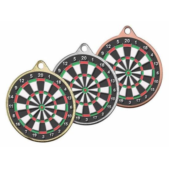 Hercules Texture Print Darts Medal