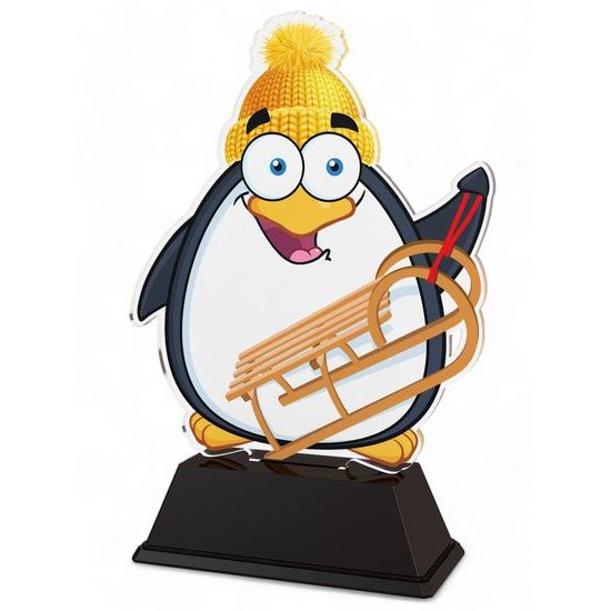 Penguin Kids Sleigh Ride Trophy