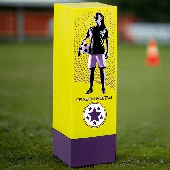 Prodigy Tower Female Football Trophy (FREE CLUB LOGO)