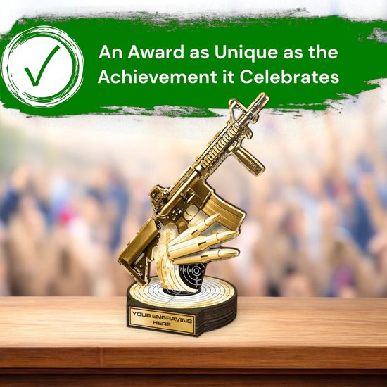 Grove Classic AK-47 Rifle Shooting Real Wood Trophy