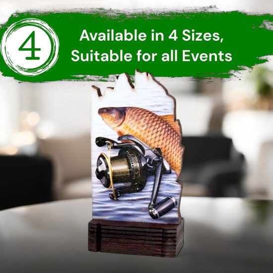 Shard Fishing Eco Friendly Wooden Trophy