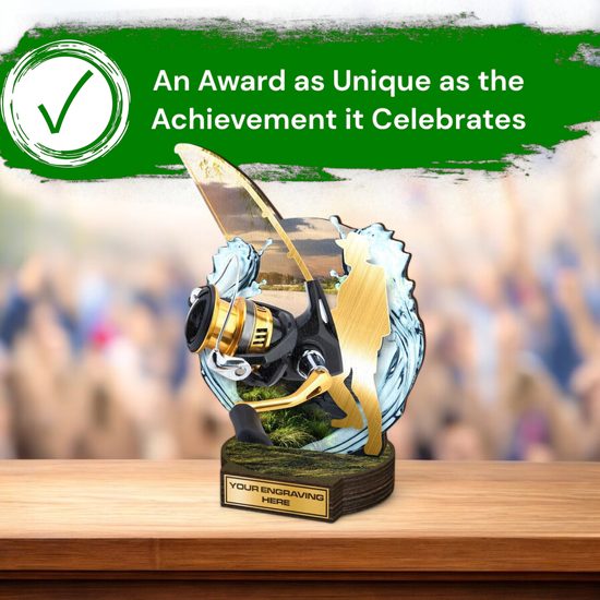 Grove Fishing Real Wood Trophy