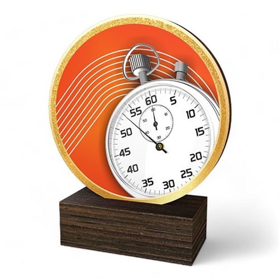 Holt Colour Athletics Real Wood Trophy