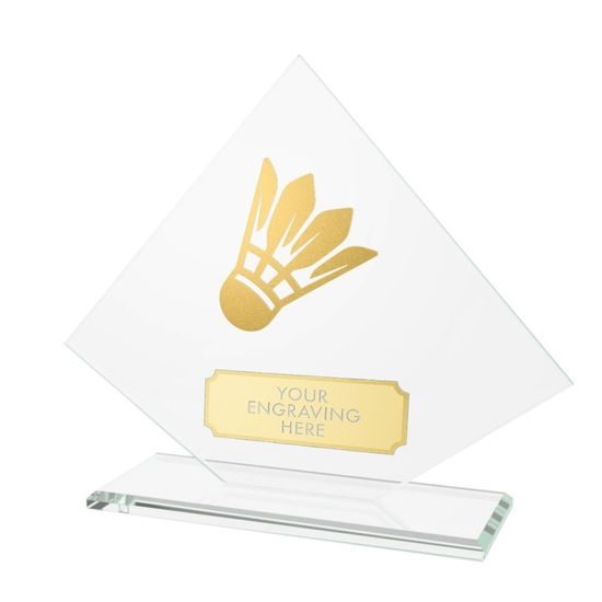 Vanguard Glass and Metal Fusion Badminton Trophy