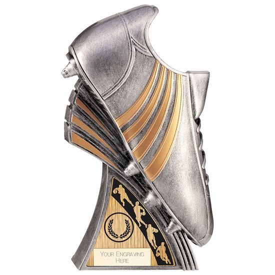 Power Boot Silver Rugby Trophy