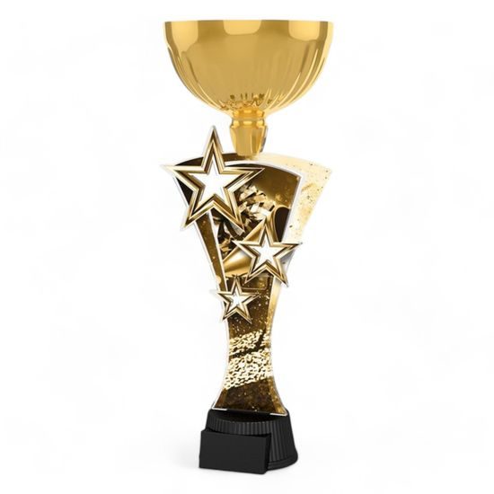 Triple Star Classic Cheerleader Gold Trophy Cup