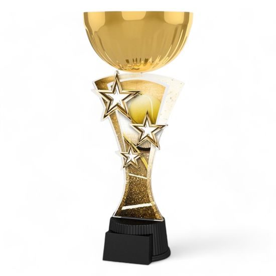 Triple Star Classic Tennis Gold Trophy Cup