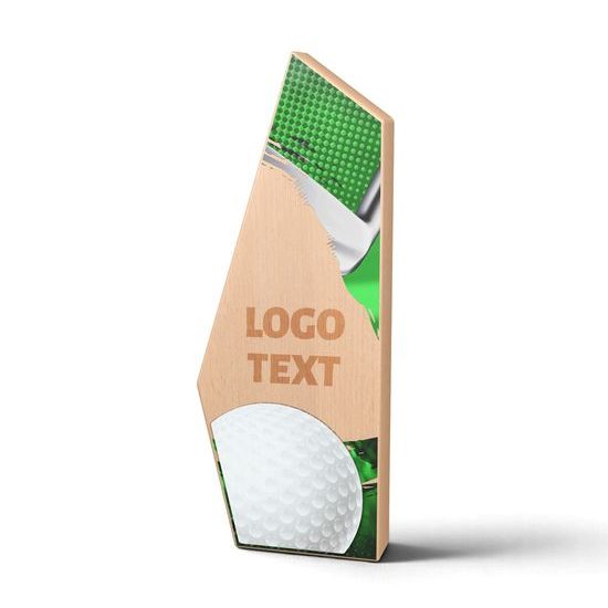 Galena Golf Metal & Wood Trophy