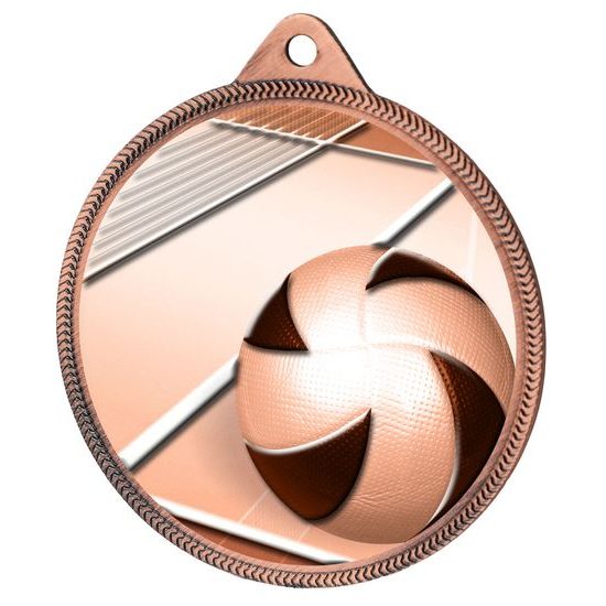 Volleyball Classic Texture 3D Print Bronze Medal