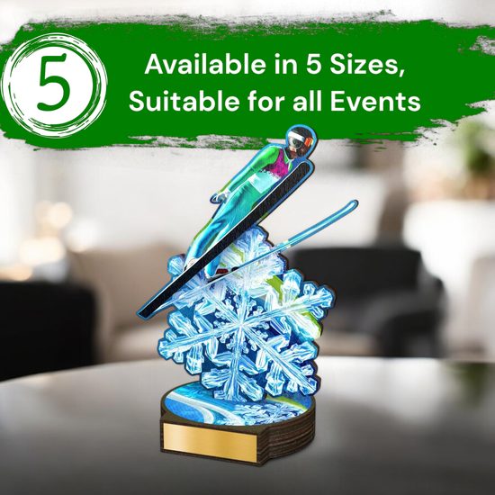 Grove Ski Jumping Real Wood Trophy