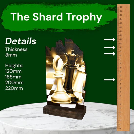 Shard Classic Chess Eco Friendly Wooden Trophy