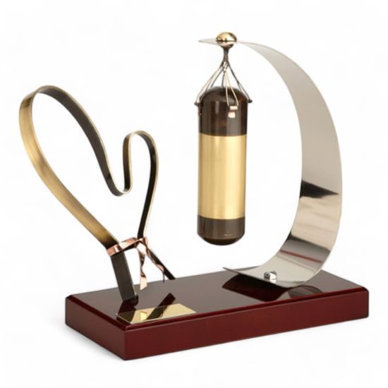 Aragon Boxing Punchbag & Glove Handmade Metal Trophy