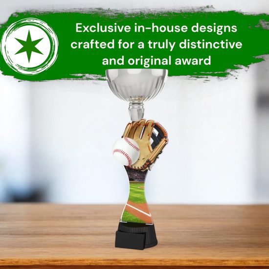 Montreal Baseball and Glove Silver Cup Trophy