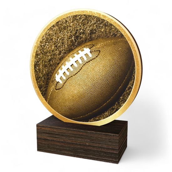 Holt Classic Gridiron Football Wood Trophy