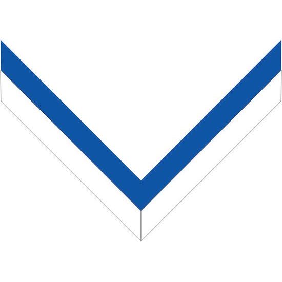 Blue & White threading ribbon