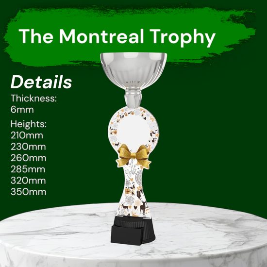 Montreal Christmas White Silver Cup Trophy