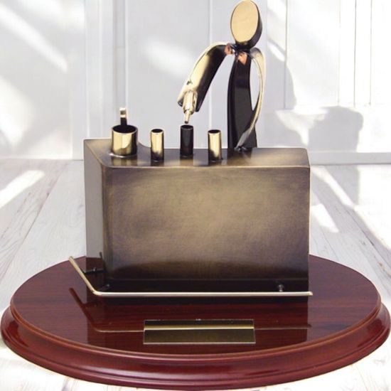 Navas Bartender Handmade Metal Trophy
