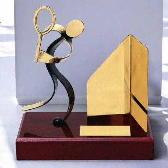 Barcelona Squash Handmade Metal Trophy