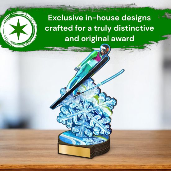 Grove Ski Jumping Real Wood Trophy