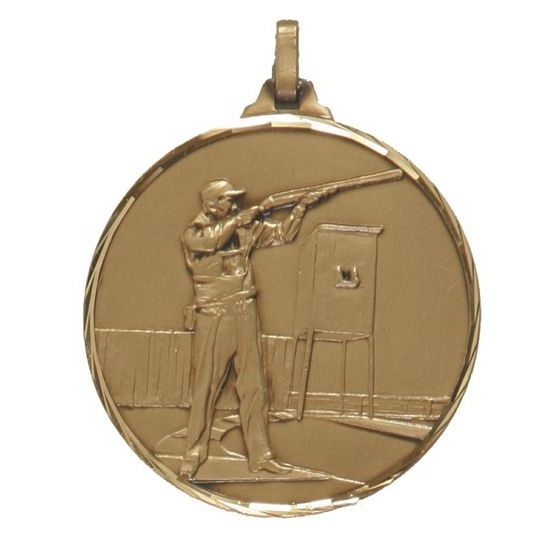 Diamond Edged Clay Pigeon Skeet Shooting Bronze Medal