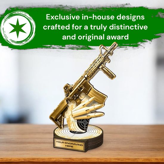 Grove Classic AK-47 Rifle Shooting Real Wood Trophy
