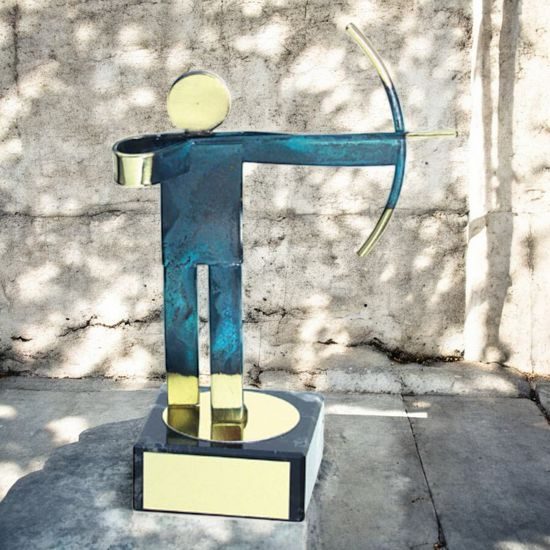 Toledo Archery Handmade Metal Trophy
