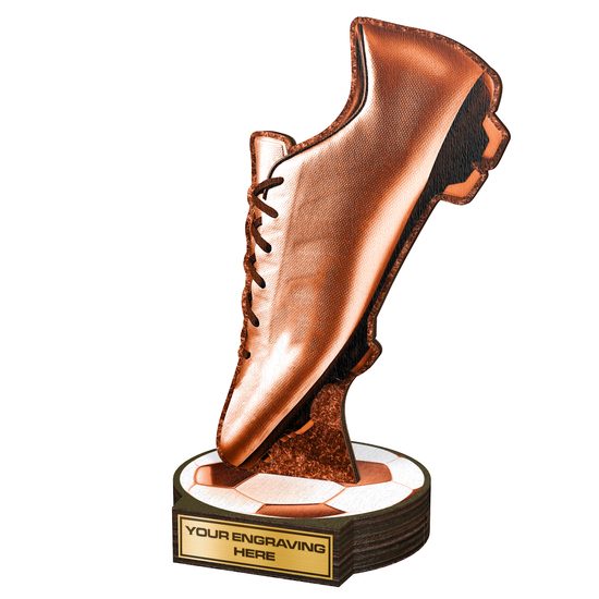 Grove Golden Boot Real Wood Trophy